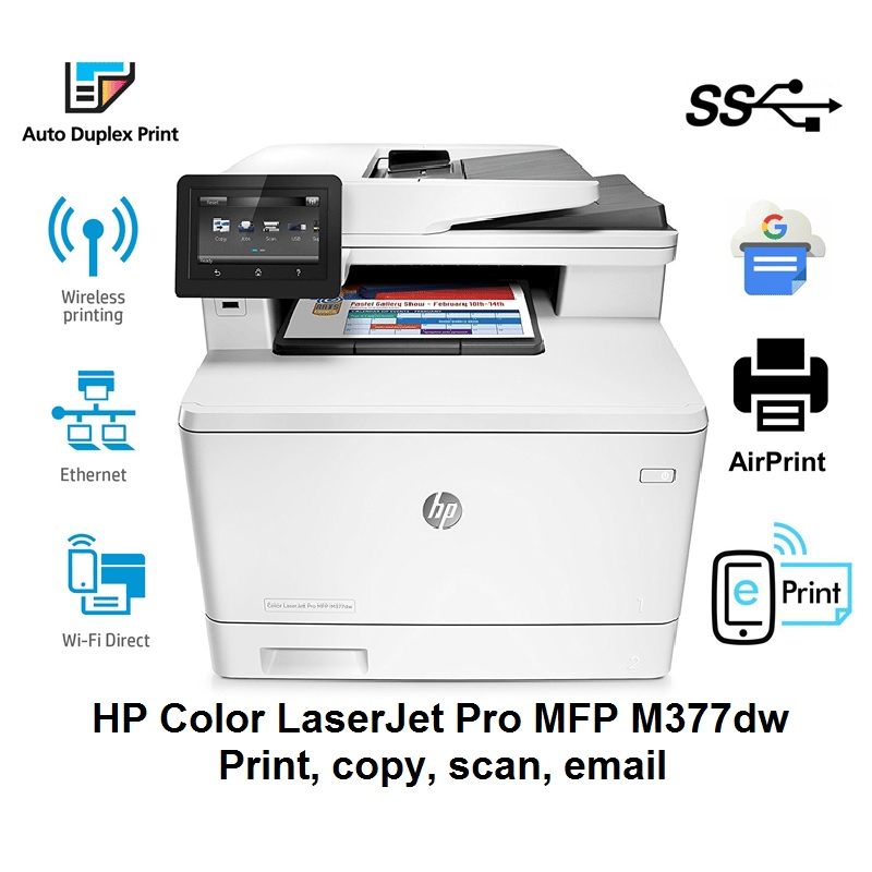 Renkli çok işlevli yazıcı HP Color LaserJet Pro