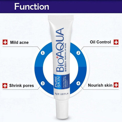 BIOAQUA Removal of Acne Complete Set | Acne Cleanser, Acne Serum & Acne Cream